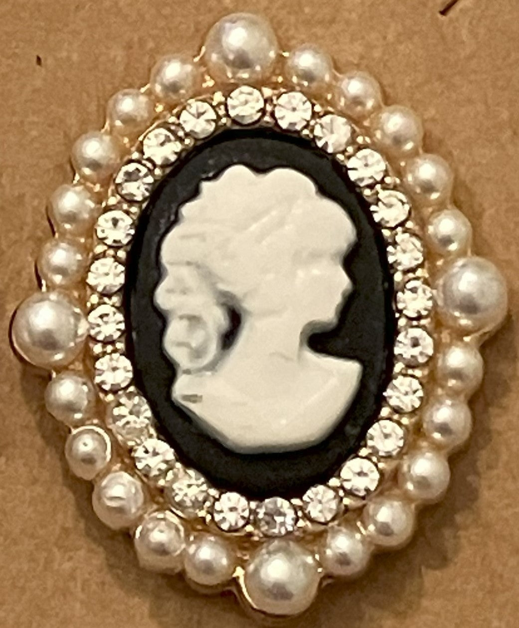pair of cameo earrings