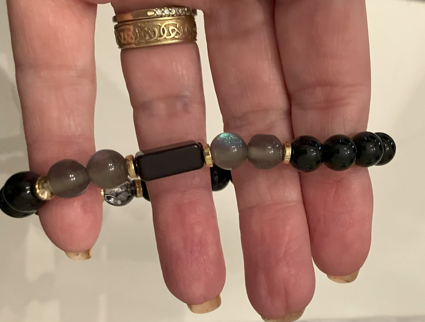 Black Bracelet with color accents