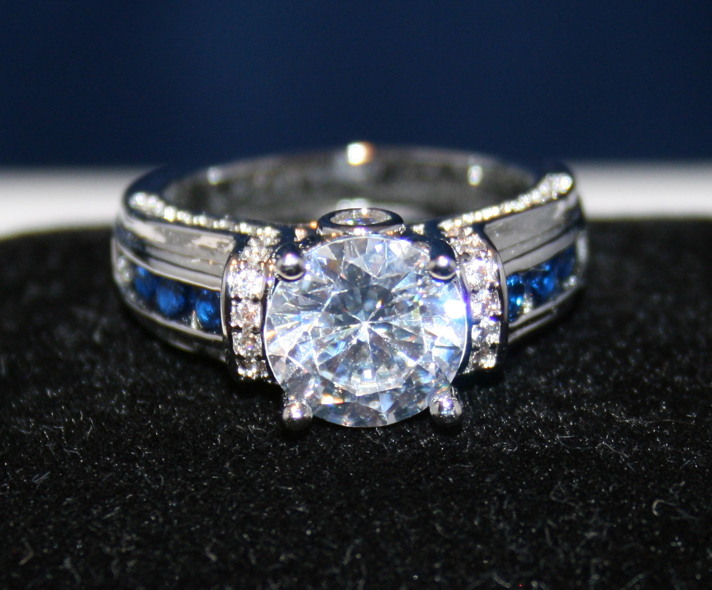 large, round, brilliant-cut diamond