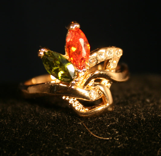 stunning gold ring with an intricate and elegant design